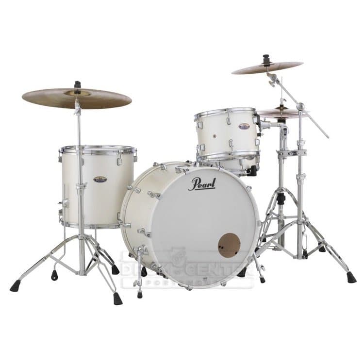 Pearl Decade Maple 3pc Drum Set White Satin Pearl
