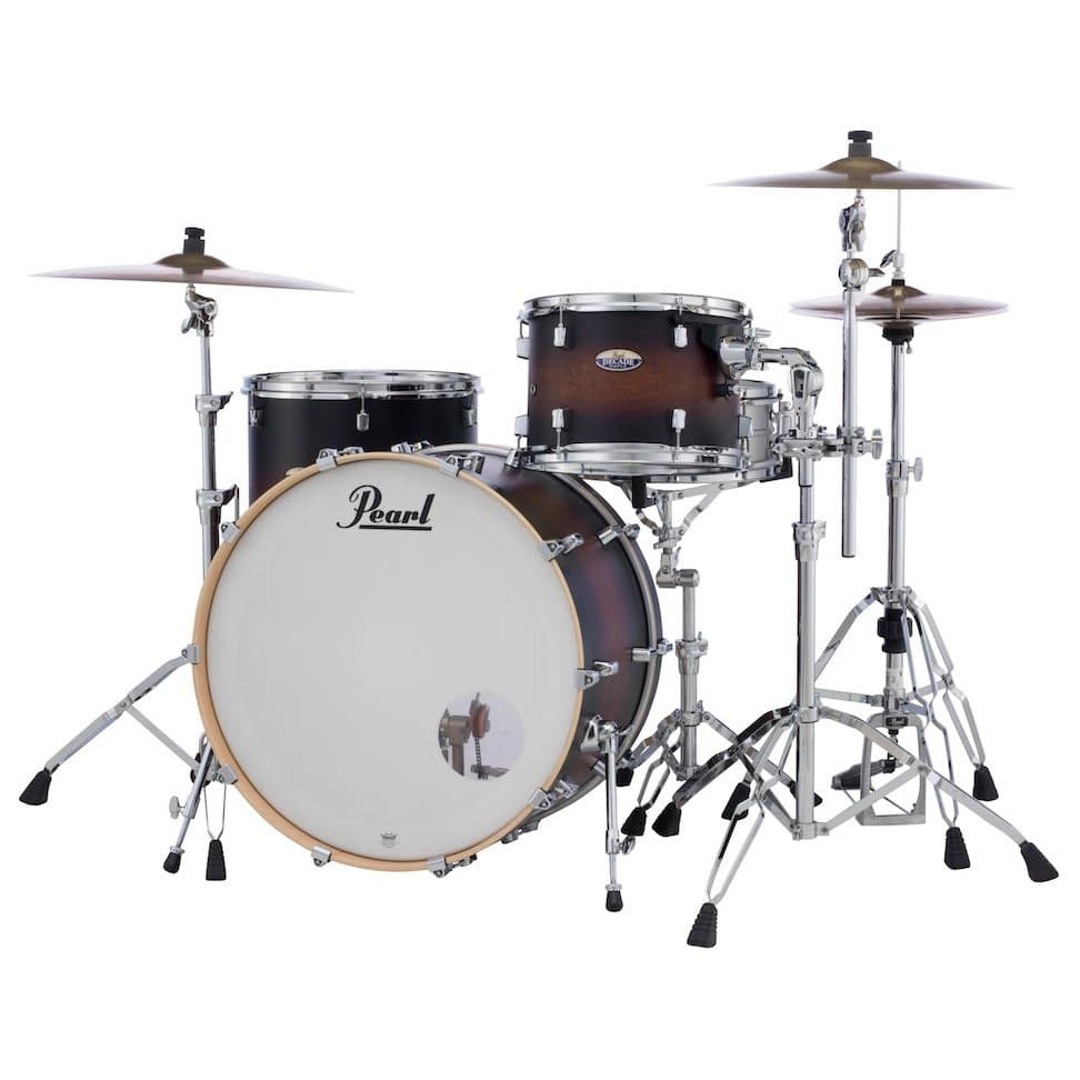 Pearl Decade Maple 3 - pc. Drum Set - Satin Brown Burst