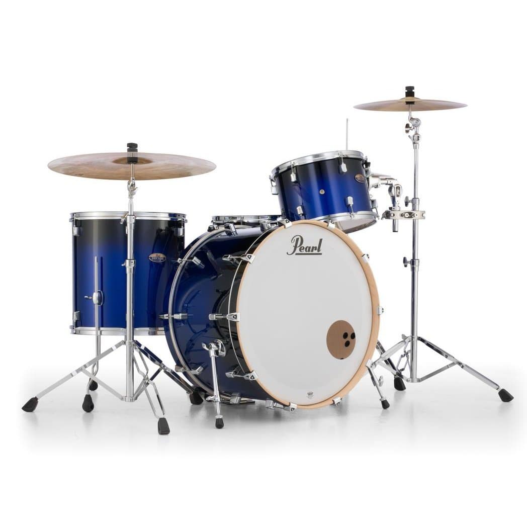 Pearl Decade Maple 3pc Drum Set w/24bd - Kobalt Blue Fade