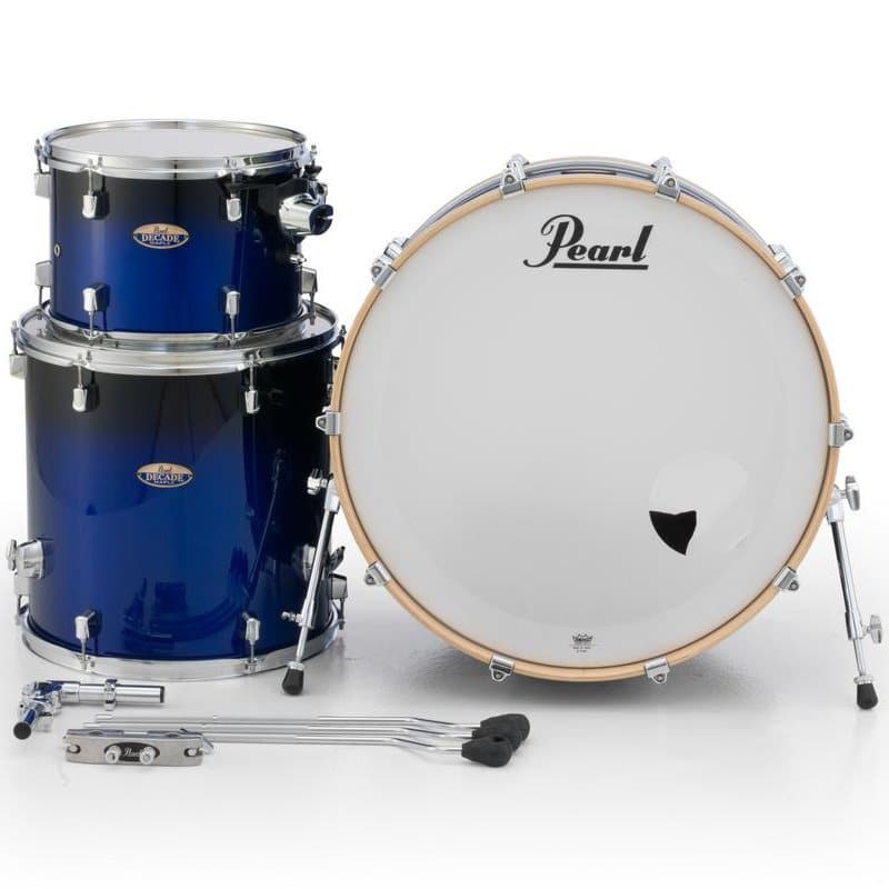 Pearl Decade Maple 3pc Drum Set w/24bd - Kobalt Blue Fade