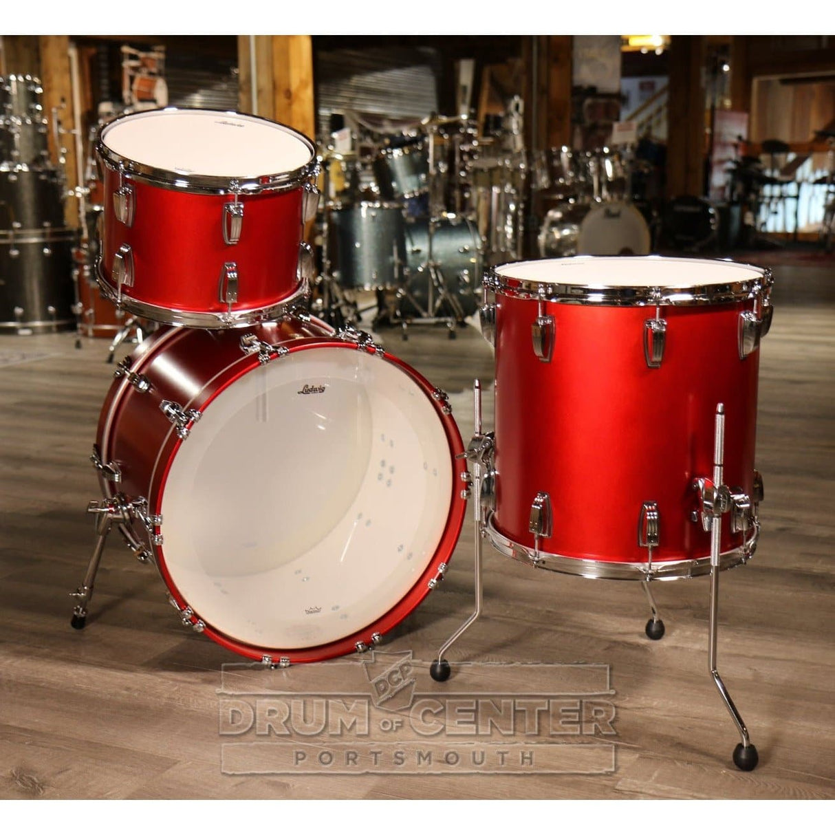Ludwig Classic Maple 3pc Drum Set Diablo Red