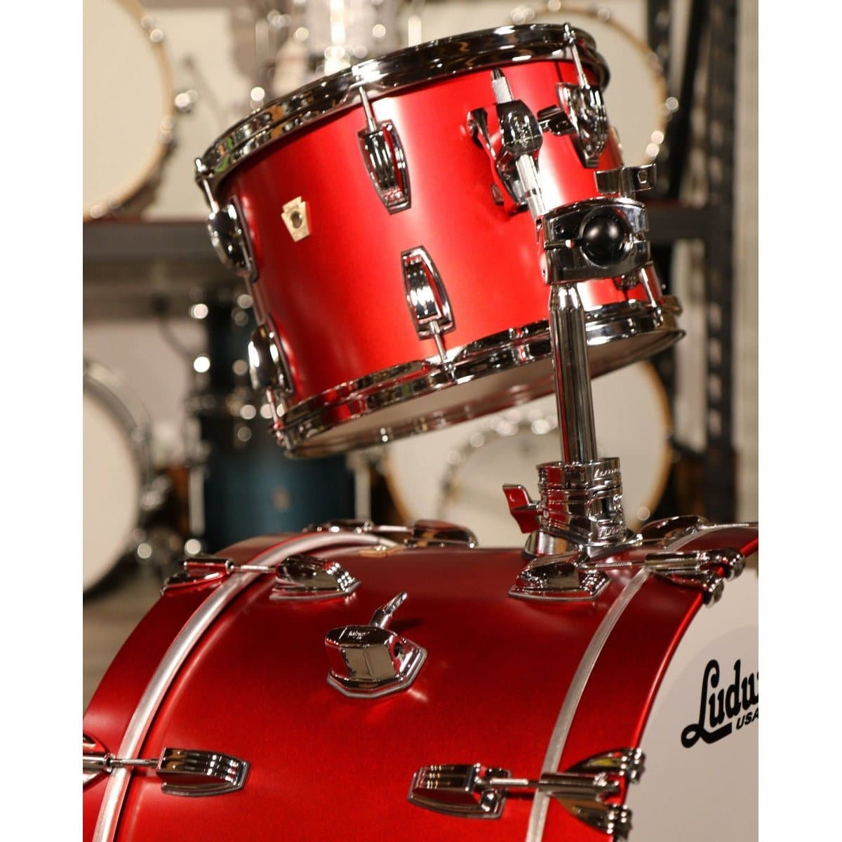 Ludwig Classic Maple 3pc Drum Set Diablo Red