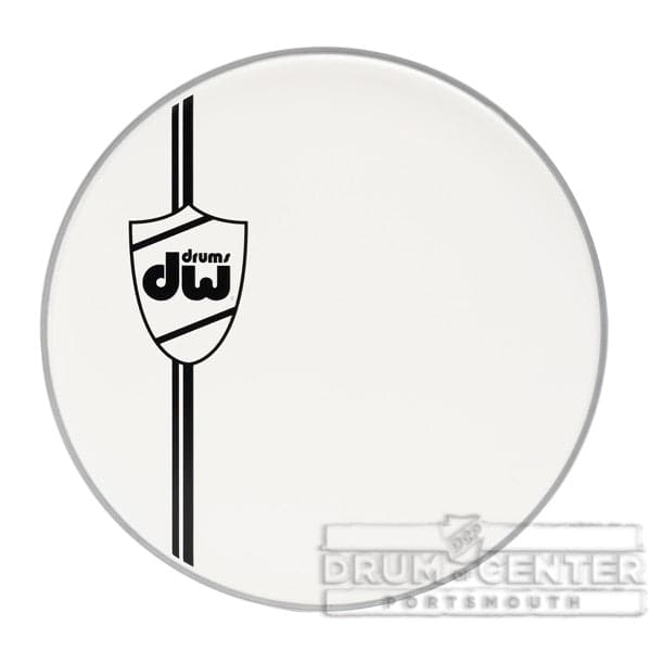 DW Drum Heads : Coated White Bass Drum Head, Classic, 22 Inch