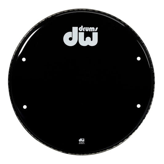 DW Drum Heads : 16 Inch Gloss Black Bass Drum Head