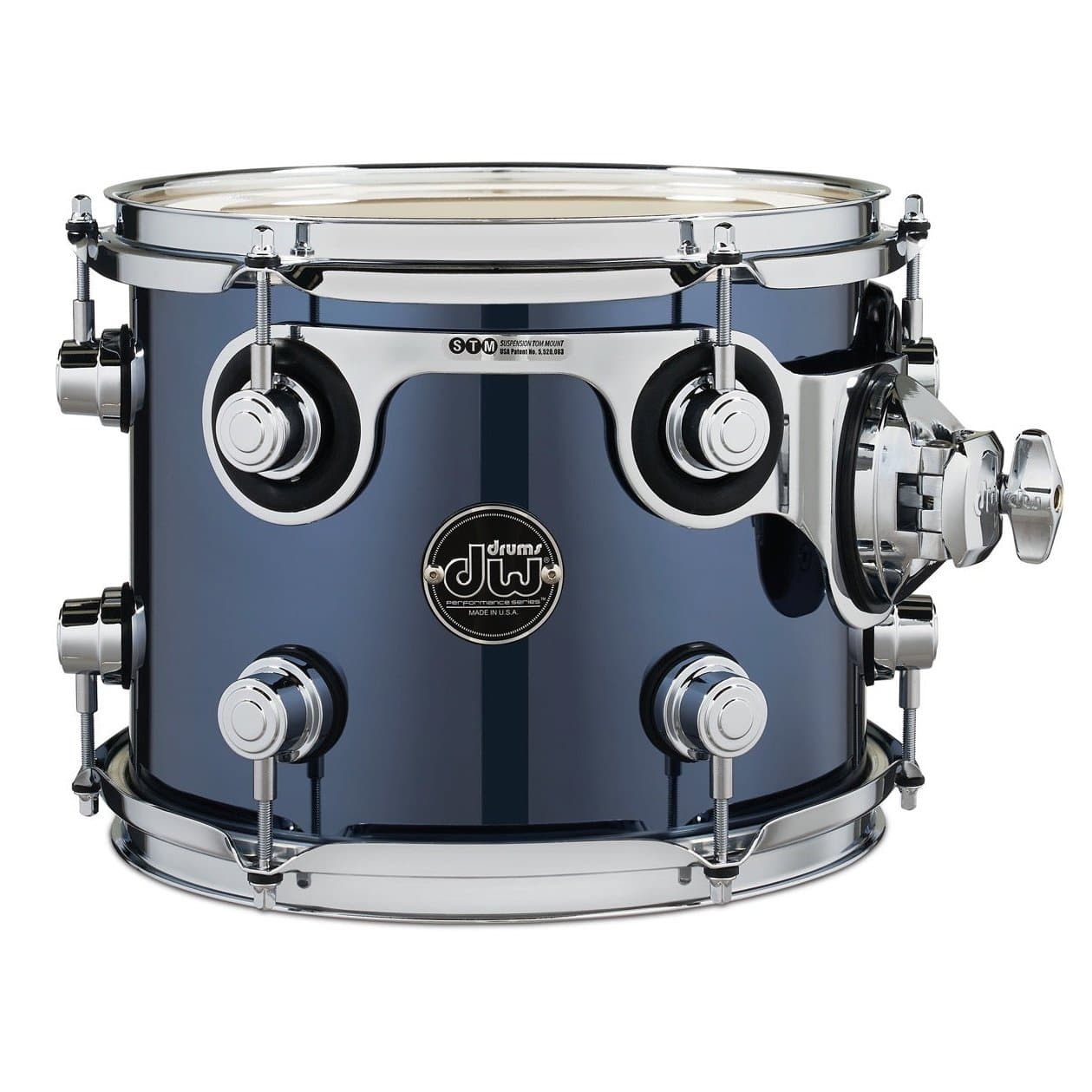 DW Performance Series Finishply Rack Tom 10x8 Chrome Shadow