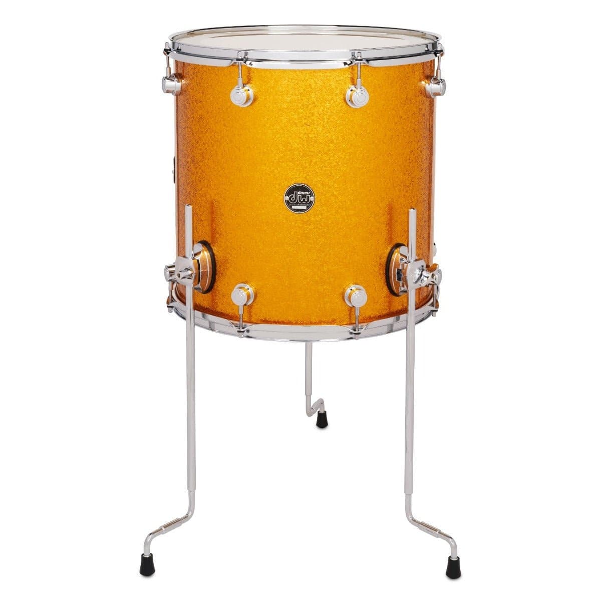DW Performance Series Finishply Floor Tom 16x16 Gold Sparkle Drum