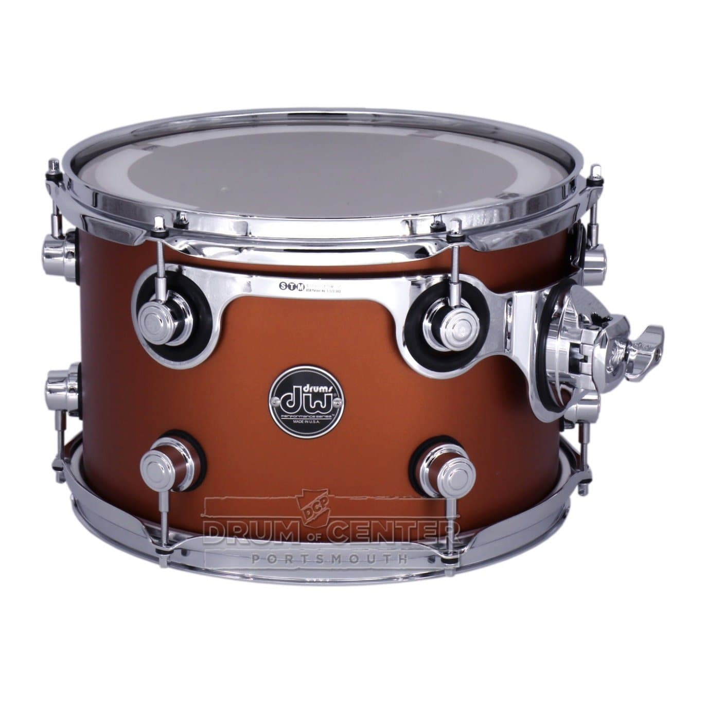 DW Performance Rack Tom 12x8 Hard Satin American Rust