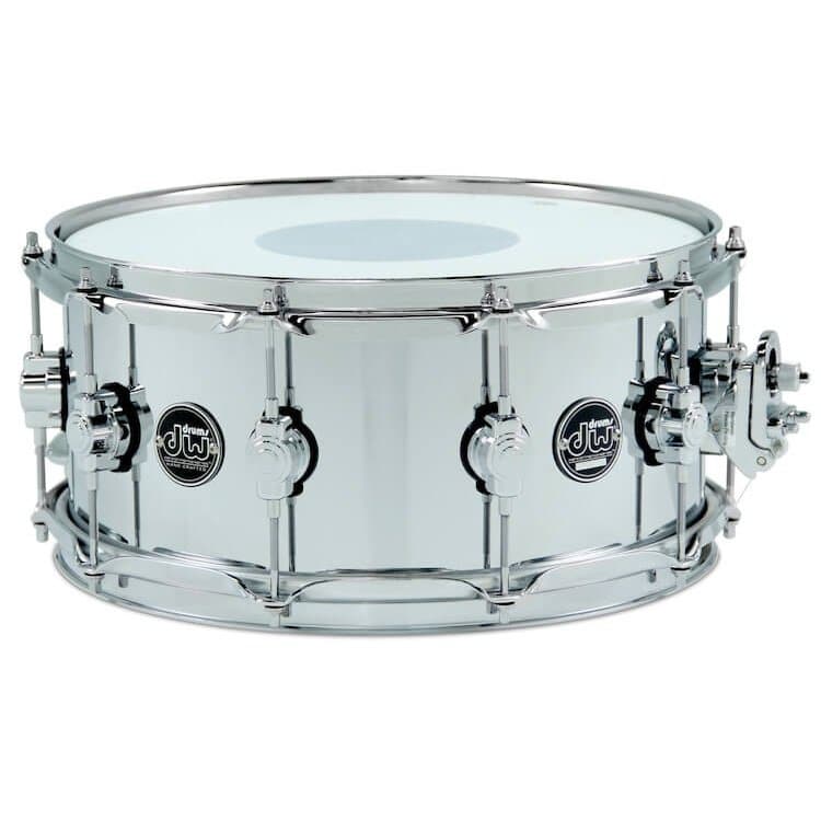 DW Performance Chrome Over Steel Snare Drum 14x6.5