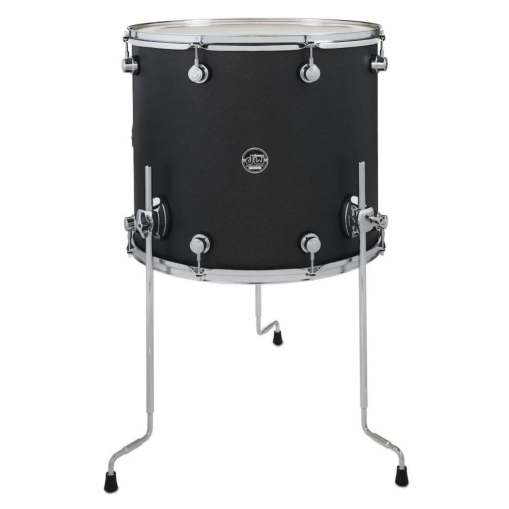 DW Performance Floor Tom 18x16 Hard Satin Charcoal Metallic