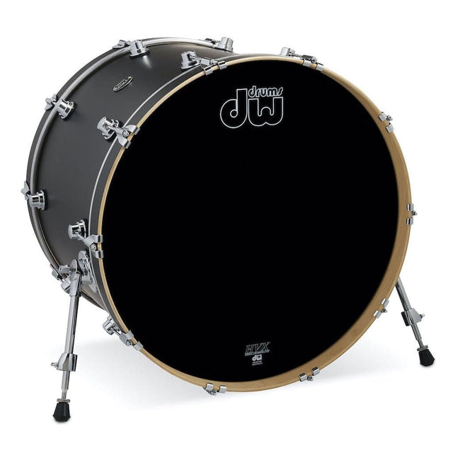 DW Performance Series Bass Drum 24x18 - Hard Satin Charcoal Metallic