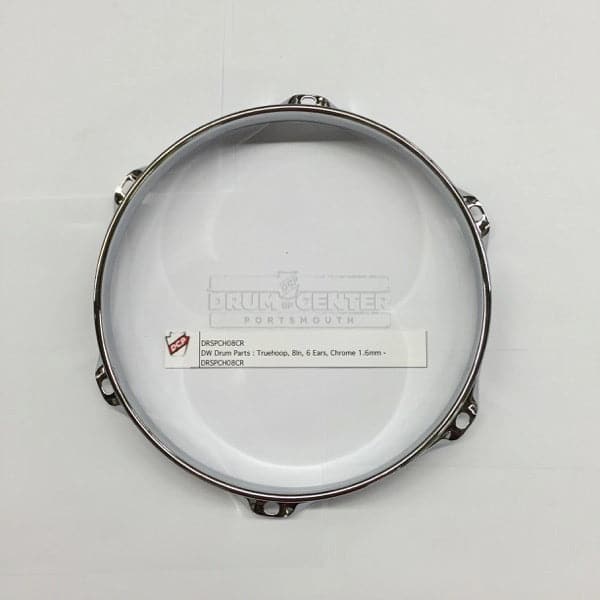 DW DRSPCH08CR Truehoop, 8In, 6 Ears, Chrome 1.6mm