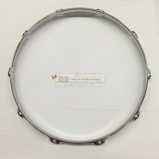 DW DRSPCH14BCR Truehoop 14In, 10 Ears Chrome 3mm Batter