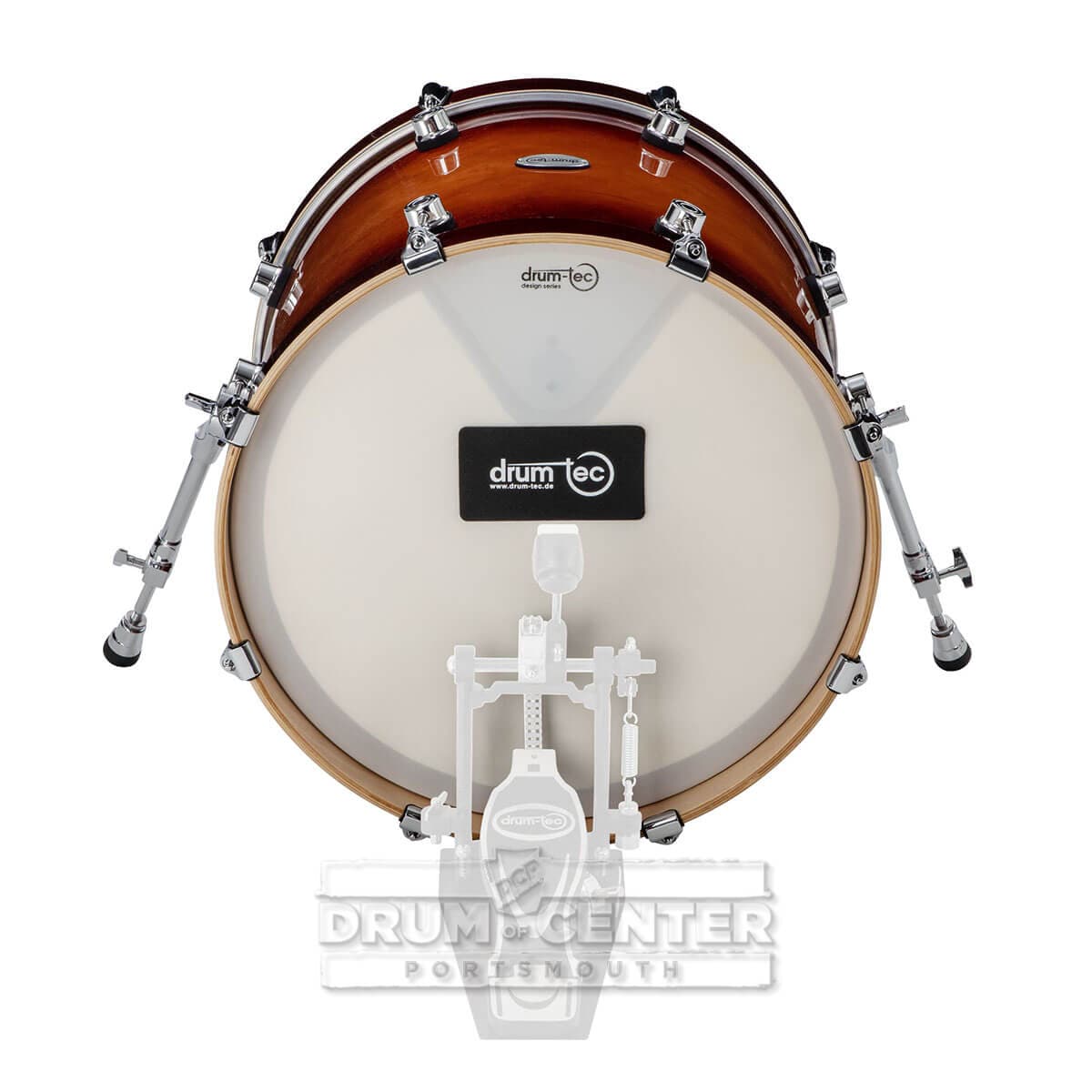 Drum-Tec Pro 3 Series E-Bass Drum 20x16 Brown Sunburst