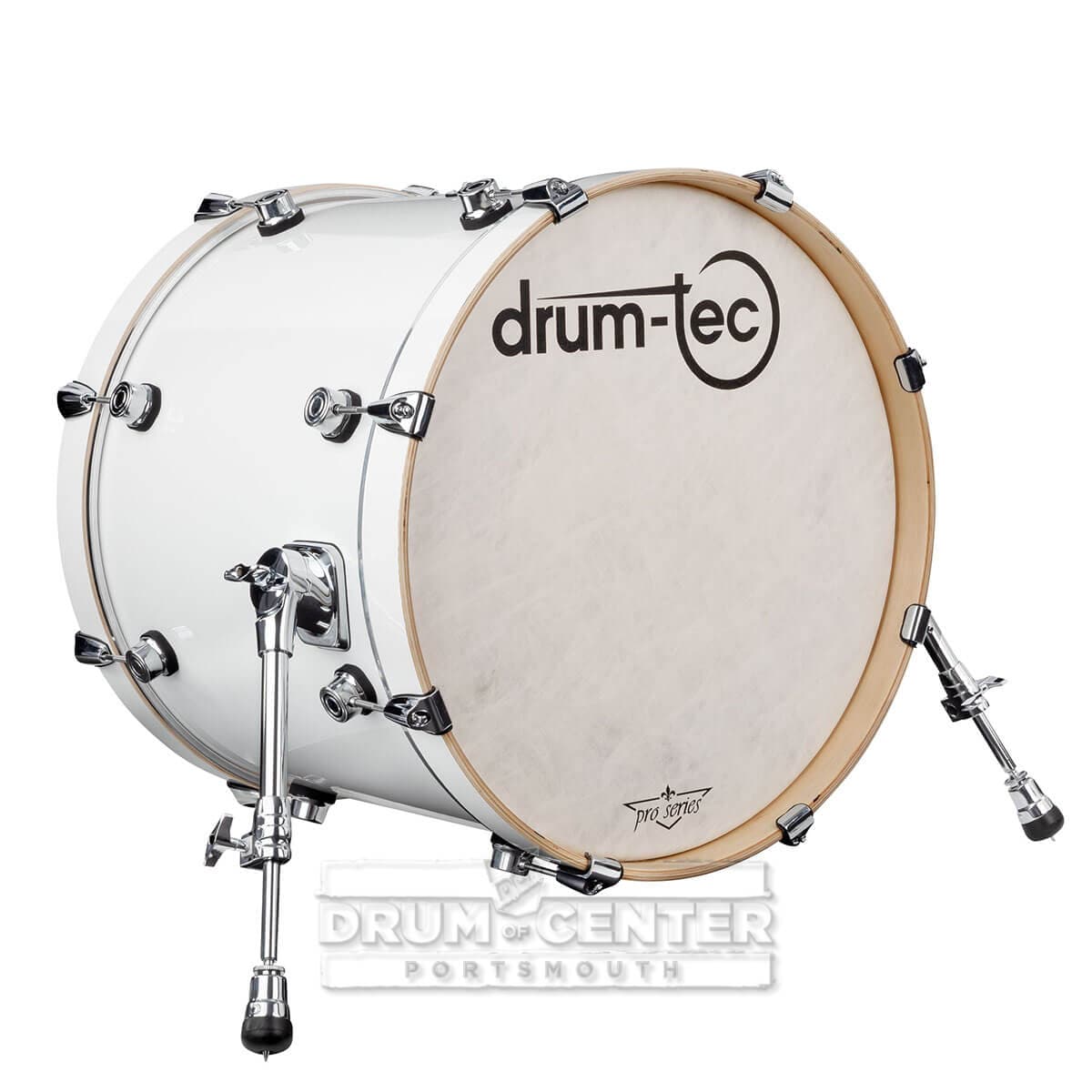 Drum-Tec Pro 3 Series E-Bass Drum 20x16 Piano White