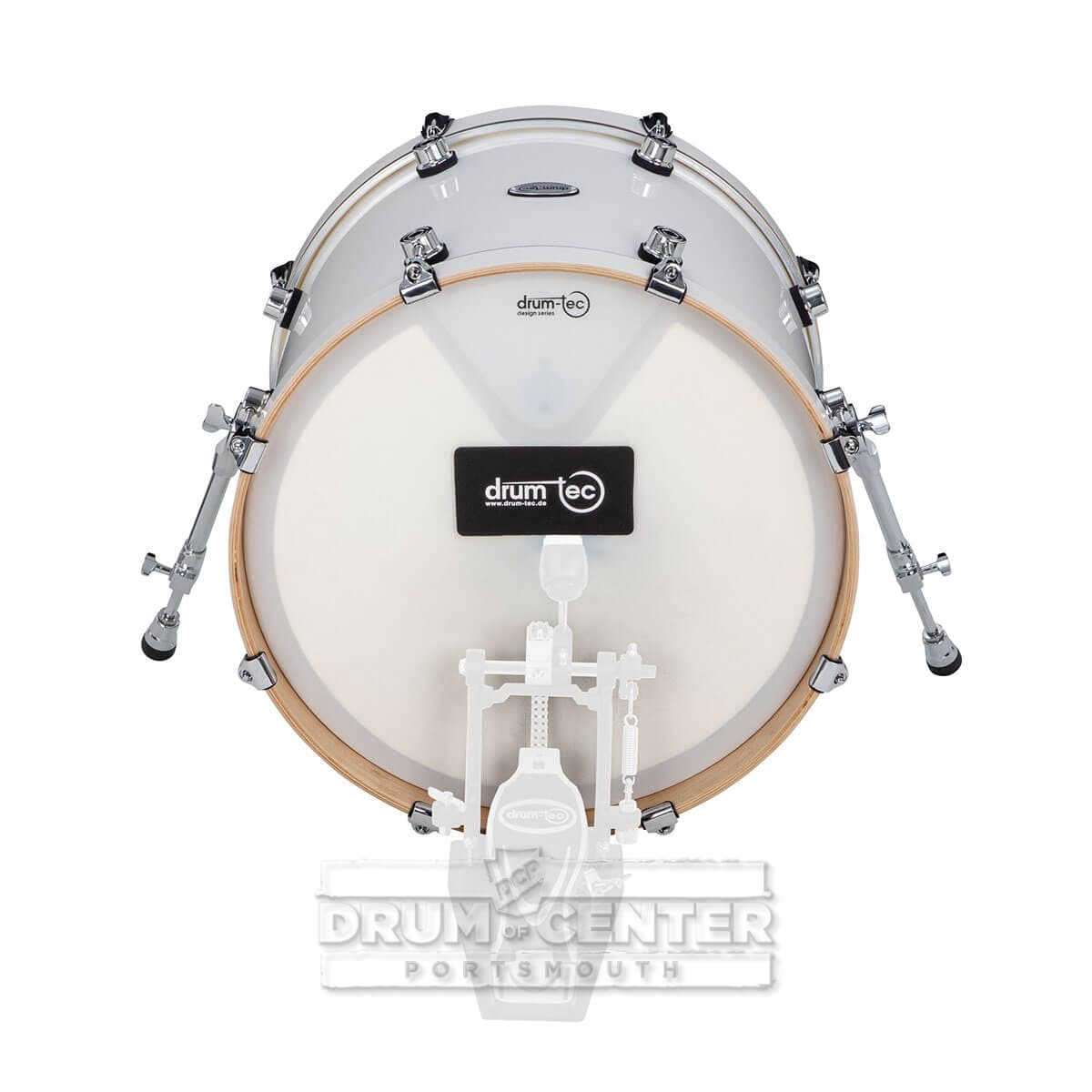 Drum-Tec Pro 3 Series E-Bass Drum 20x16 Piano White