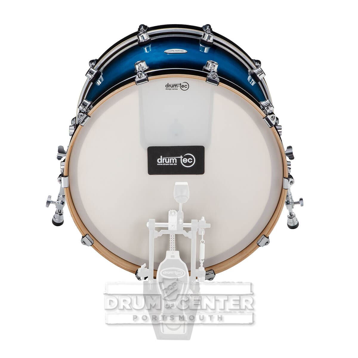 Drum-Tec Pro 3 Series E-Bass Drum 22x16 Blue Burst