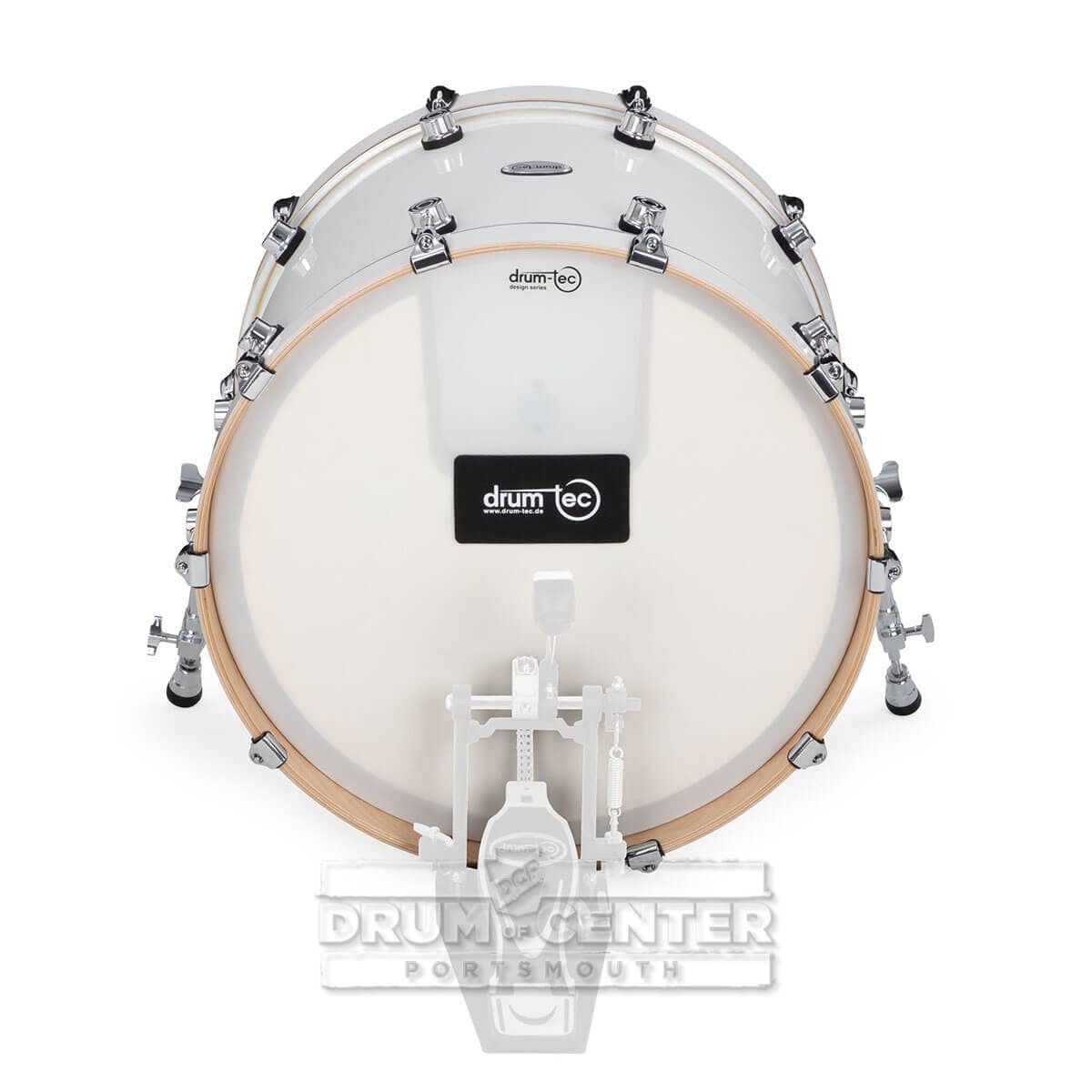 Drum-Tec Pro 3 Series E-Bass Drum 22x16 Piano White