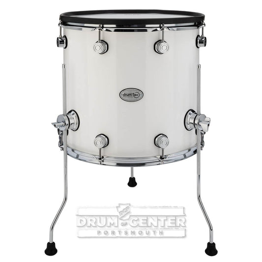 Drum-Tec Pro 3 Series E-Floor Tom 16x15 Piano White