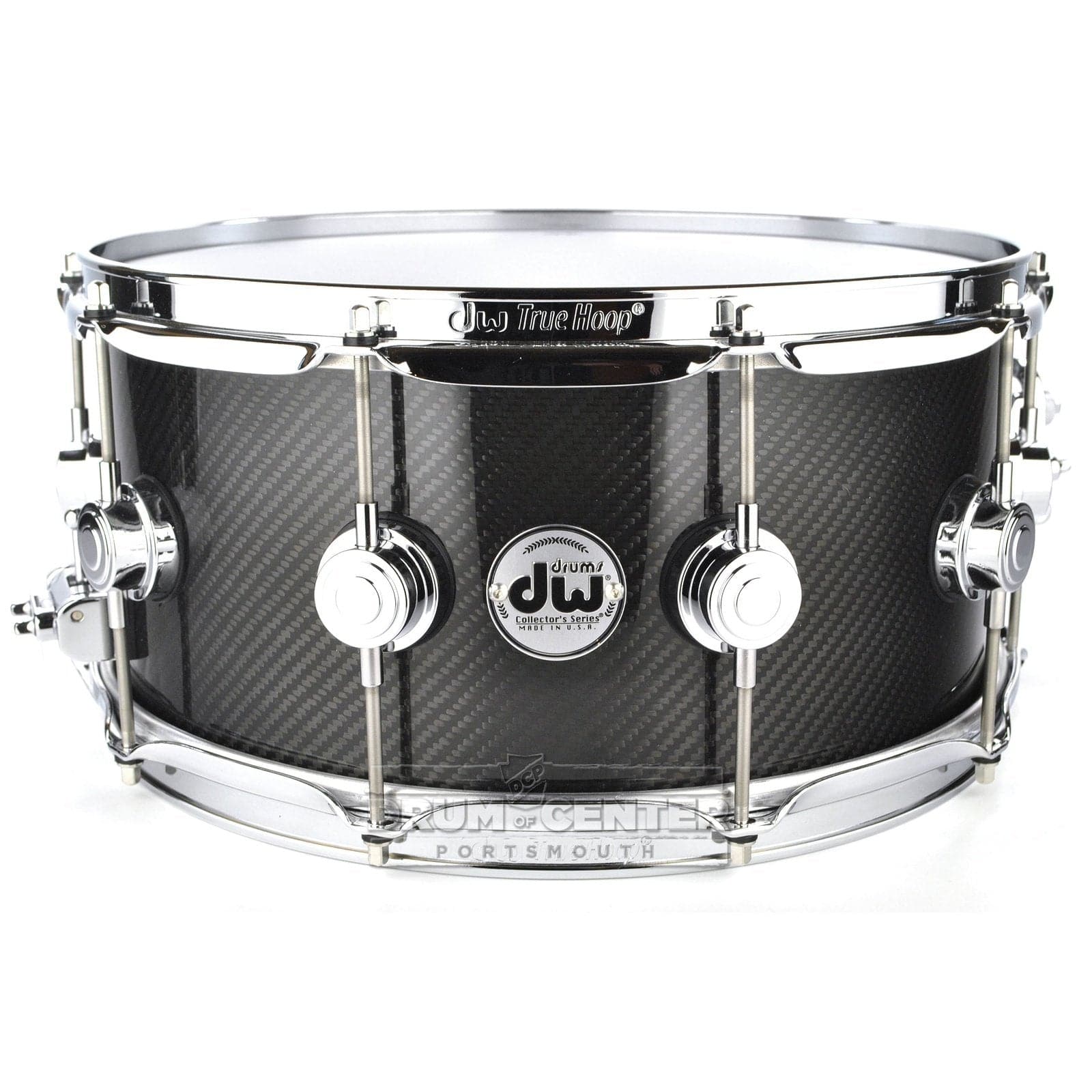 DW Collectors Carbon Fiber Snare Drum 14x6.5 Chrome Hardware