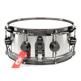 DW Collectors Stainless Steel Snare Drum 13x5.5 Black Nickel Hardware