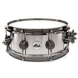 DW Collectors Stainless Steel Snare Drum 13x5.5 Black Nickel Hardware
