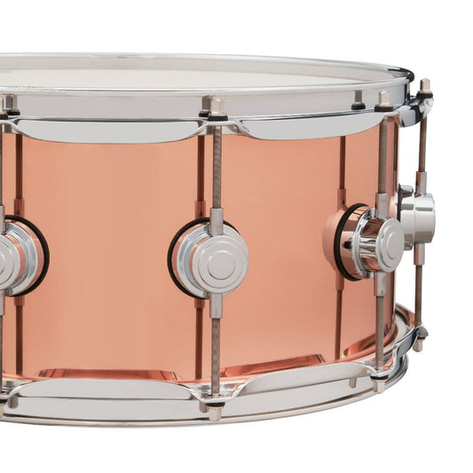 DW Collectors Copper Snare Drum 14x6.5 Chrome Hardware