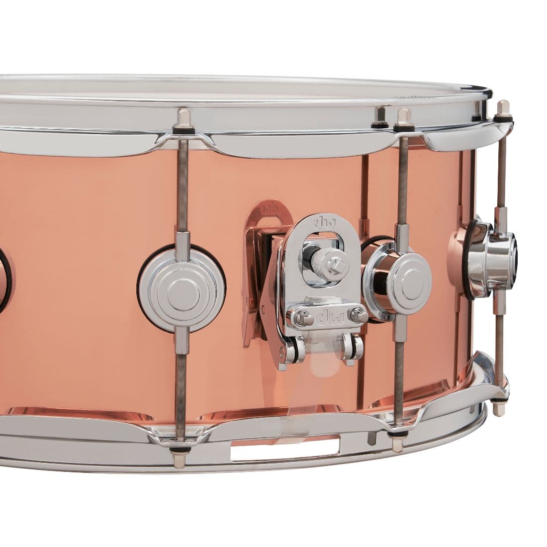 DW Collectors Copper Snare Drum 14x6.5 Chrome Hardware