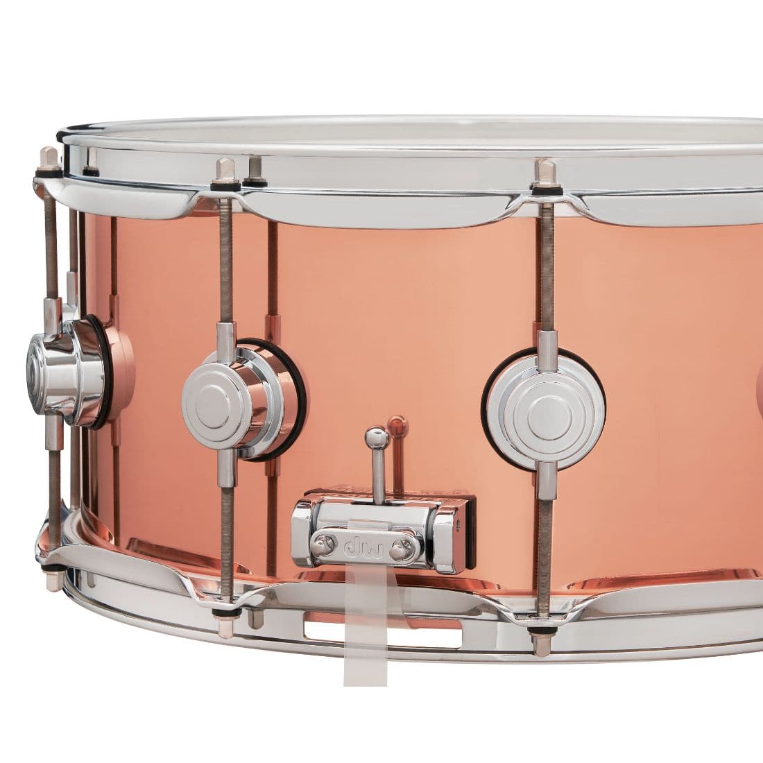 DW Collectors Copper Snare Drum 14x6.5 Chrome Hardware