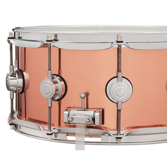 DW Collectors Copper Snare Drum 14x6.5 Chrome Hardware