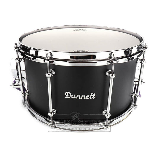Dunnett Classic Titanium Snare Drum 14x8 Matte Black w/Chrome Hardware