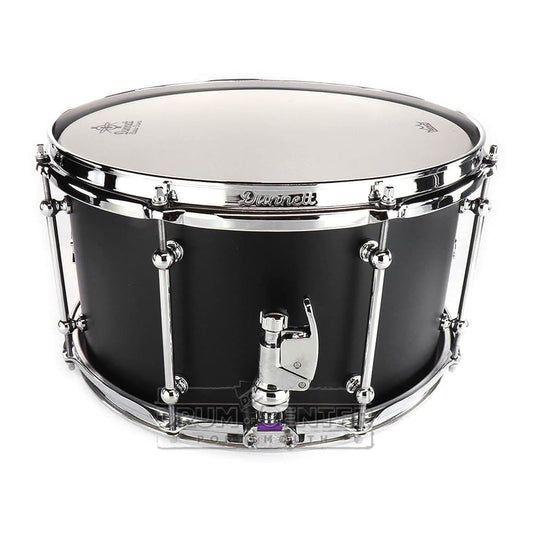 Dunnett Classic Titanium Snare Drum 14x8 Matte Black w/Chrome Hardware