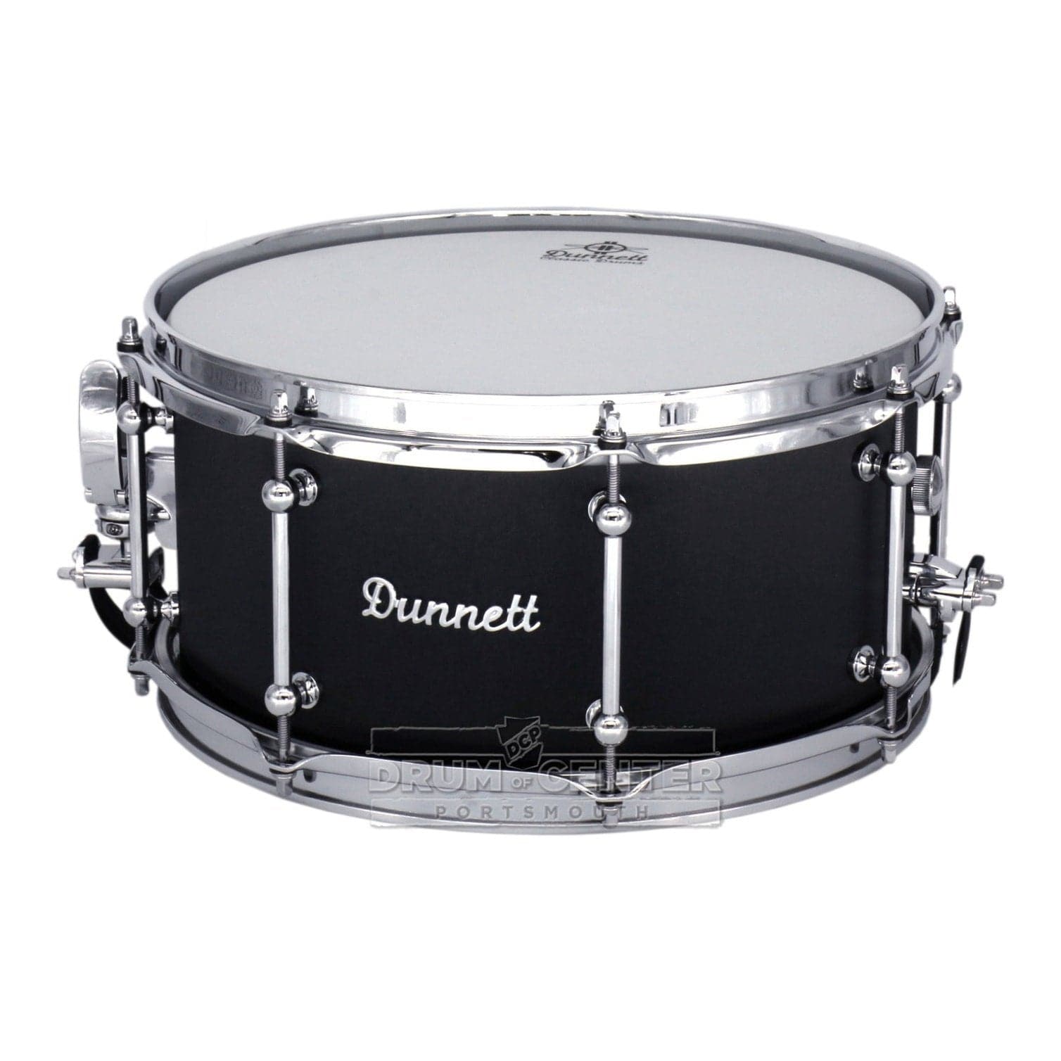 Dunnett Classic Titanium Snare Drum 13x6.5 Brushed Black