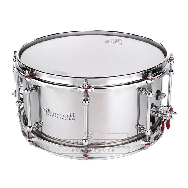 Dunnett Classic Stainless Steel Snare Drum 13x6.5 Polished