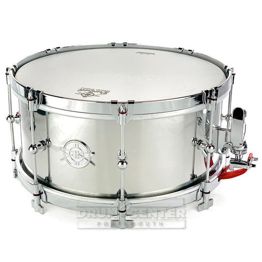 Dunnett Classic Stainless Steel Single Tension Snare Drum 14x6.5 w/Cold Rolled Hoops