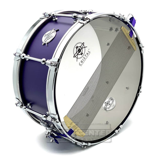 Dunnett Classic Titanium Snare Drum 14x6.5 Matte Metallic Purple w/Cold Rolled Hoops