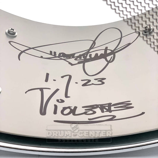Dunnett Classic Titanium Snare Drum 14x6.5 Matte Pearlescent White