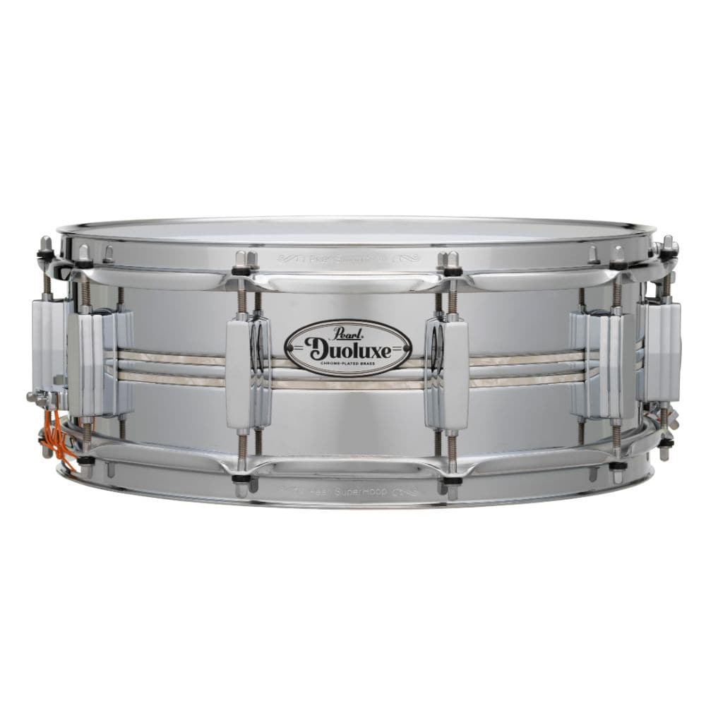 Pearl Duoluxe Inlaid Chrome over Brass Snare Drum - 14x5