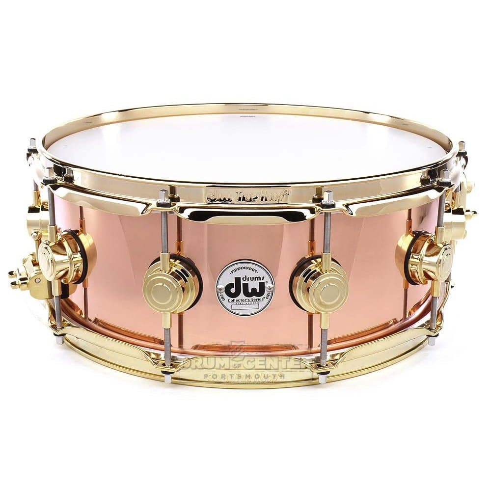 DW Collectors 3mm Copper Snare Drum 14x5.5 Gold Hw