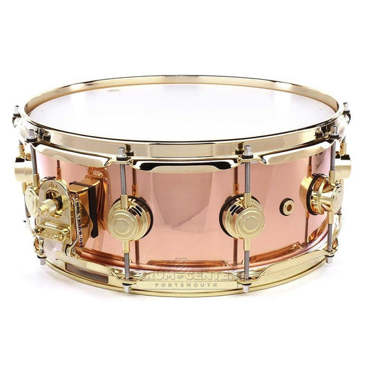 DW Collectors 3mm Copper Snare Drum 14x5.5 Gold Hw