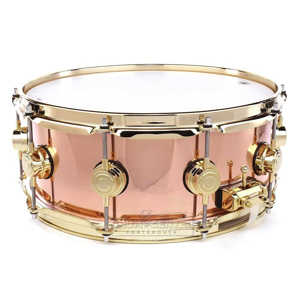 DW Collectors 3mm Copper Snare Drum 14x5.5 Gold Hw
