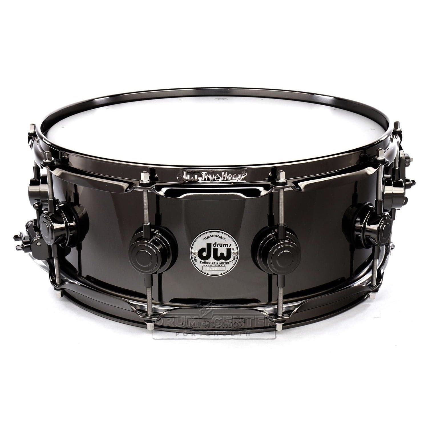 DW Collectors Black Nickel Over Brass Snare Drum 14x5.5 Black Nickel Hardware