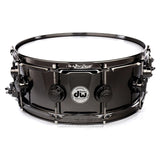 DW Collectors Black Nickel Over Brass Snare Drum 14x5.5 Black Nickel Hardware