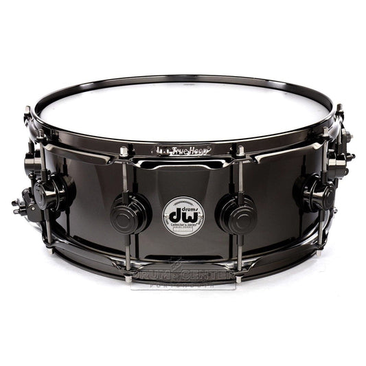 DW Collectors Black Nickel Over Brass Snare Drum 14x5.5 Black Nickel Hardware