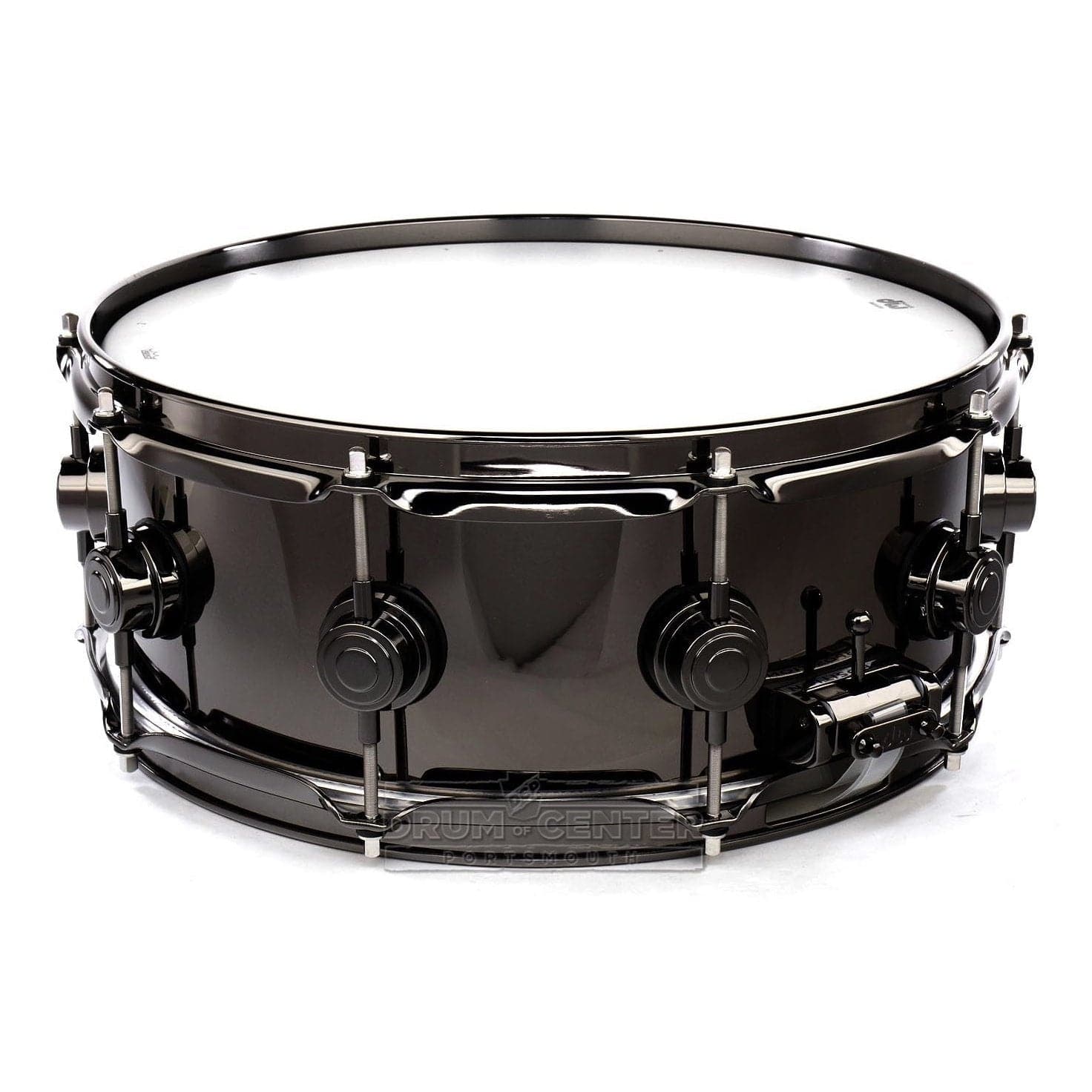 DW Collectors Black Nickel Over Brass Snare Drum 14x5.5 Black Nickel Hardware