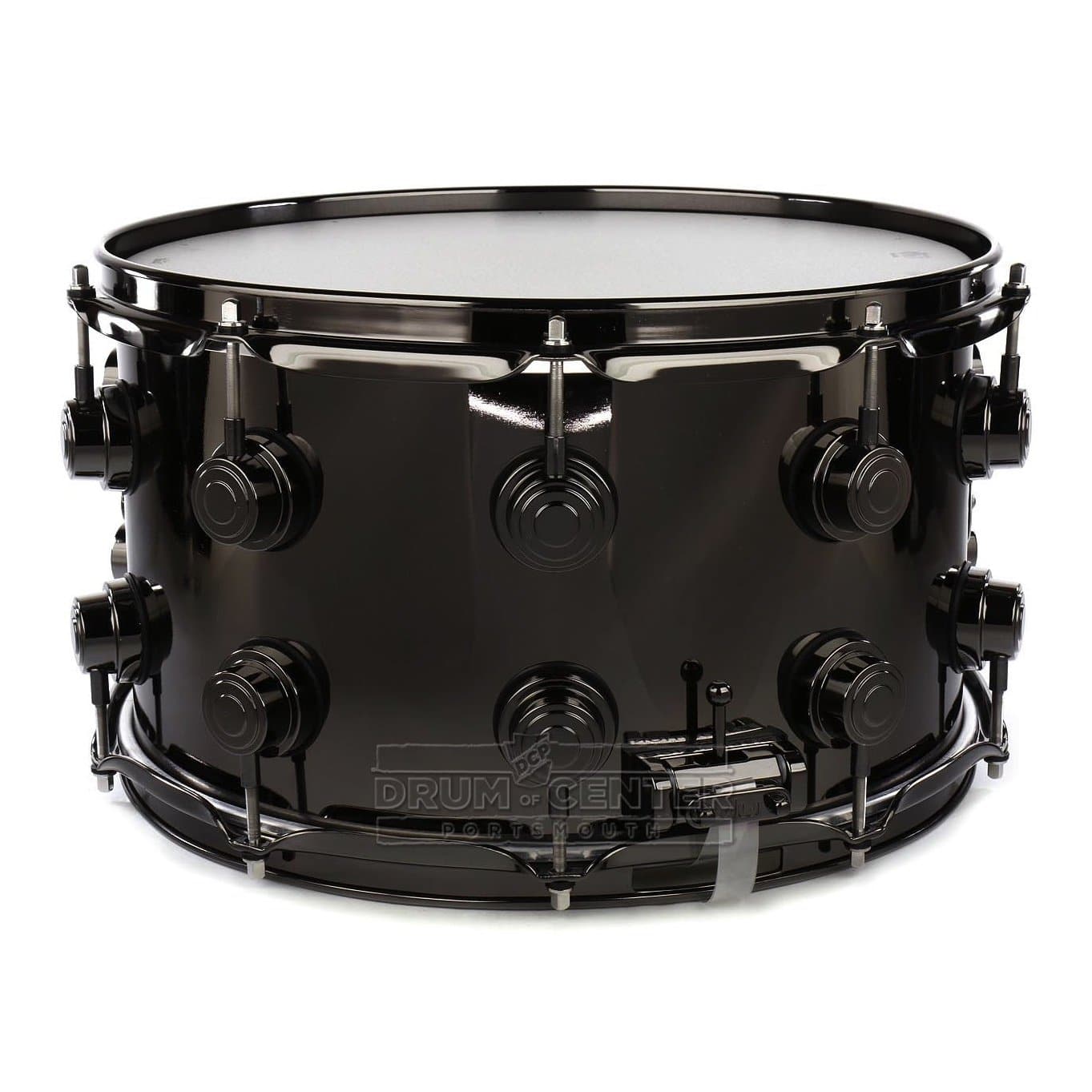 DW Collectors Black Nickel Over Brass Snare Drum 14x8 Black Nickel Hardware