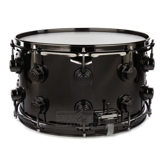DW Collectors Black Nickel Over Brass Snare Drum 14x8 Black Nickel Hardware
