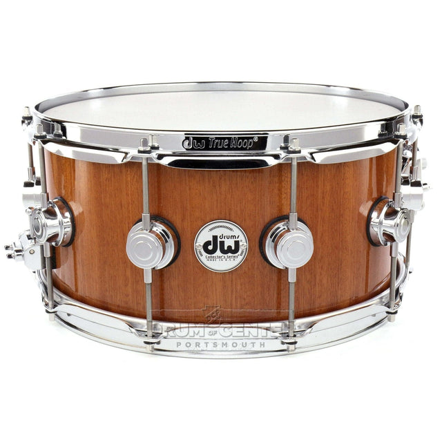 DW Collectors Cherry/Mahogany Snare Drum 14x6.5 Gloss Natural