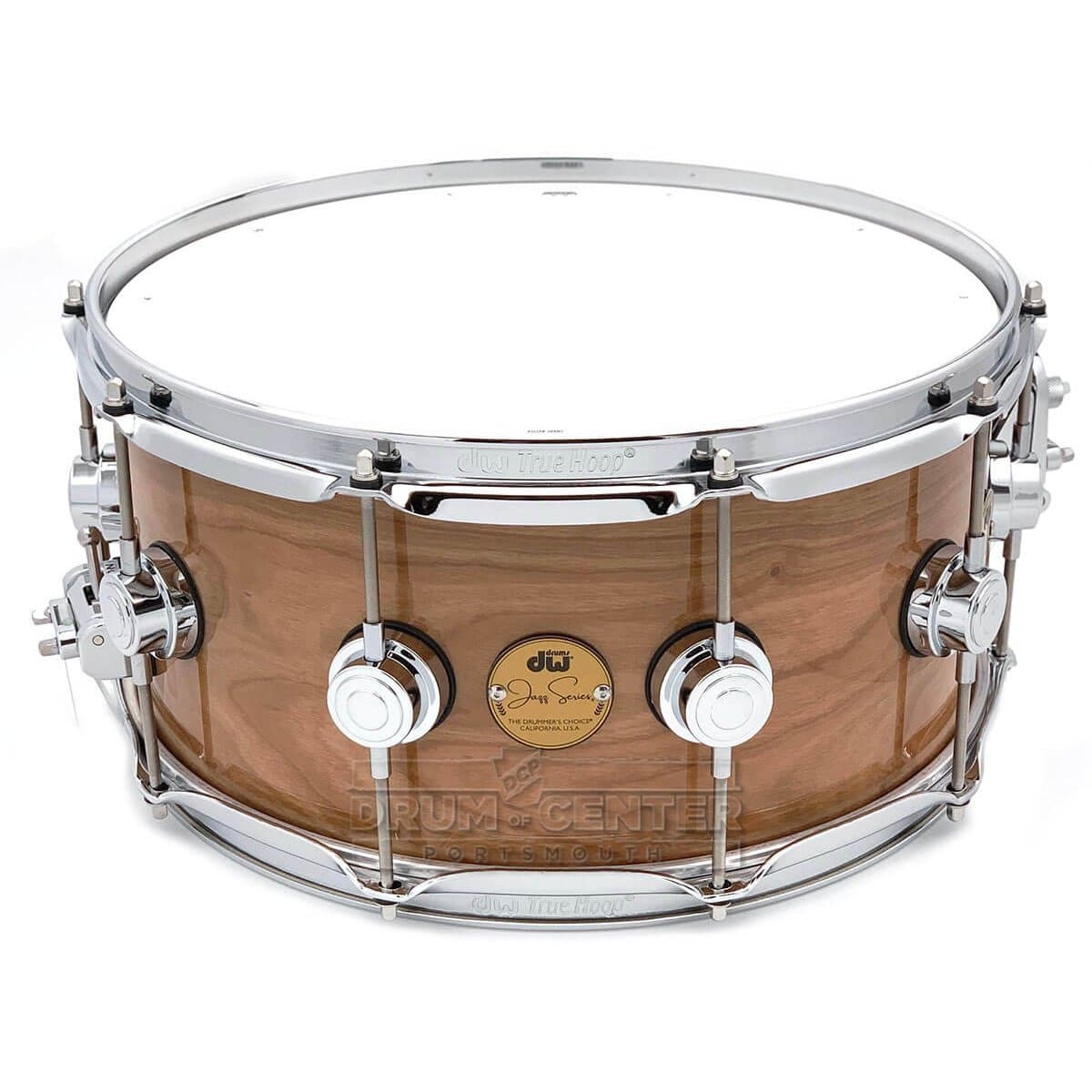 DW Jazz Series Cherry/Gum Snare Drum 14x6.5 Natural Lacquer