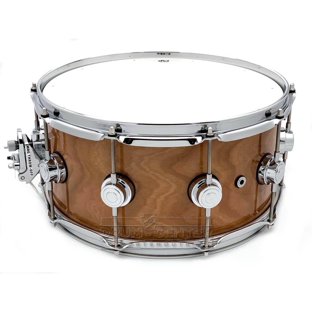 DW Jazz Series Cherry/Gum Snare Drum 14x6.5 Natural Lacquer