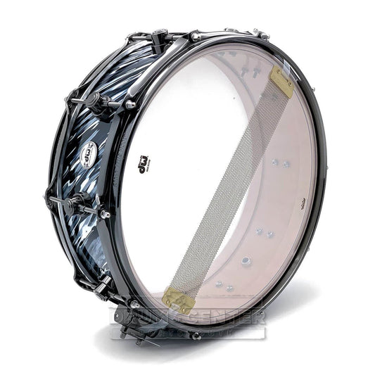 DW Collectors Maple/Purple Core Snare Drum 14x4.5 Twisted Black Oyster w/Black Nickel Hw